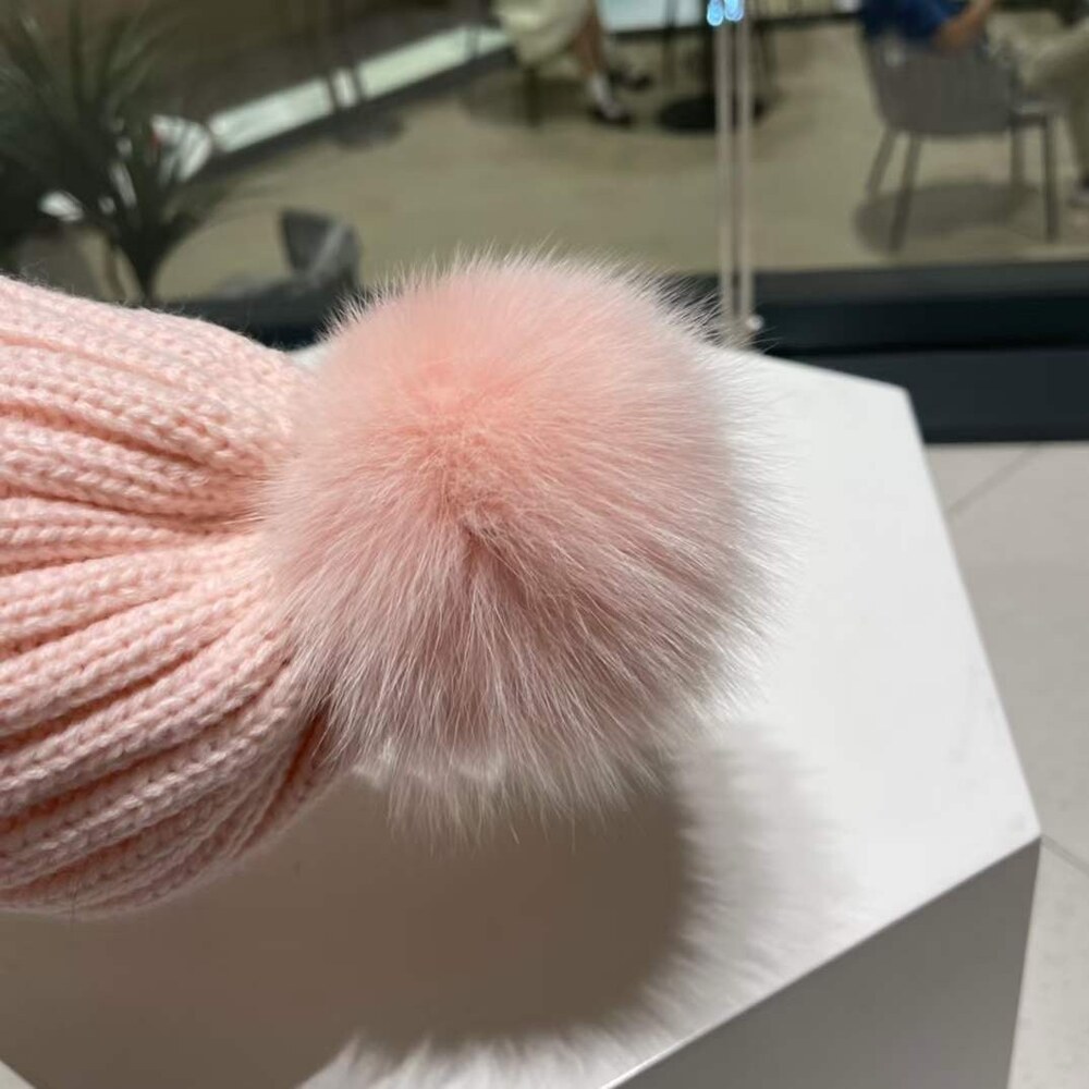 Chanel Two Tone Knit Beanie - Picture 6 of 8